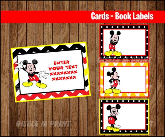 Mickey Mouse School Label Name Label Name Sticker Etsy Mickey Mouse School Label Name Label Name Sticker Etsy