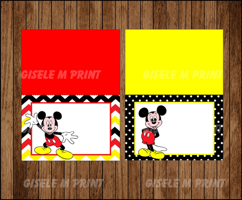 mickey mouse food labels printable mickey mouse food tent etsy