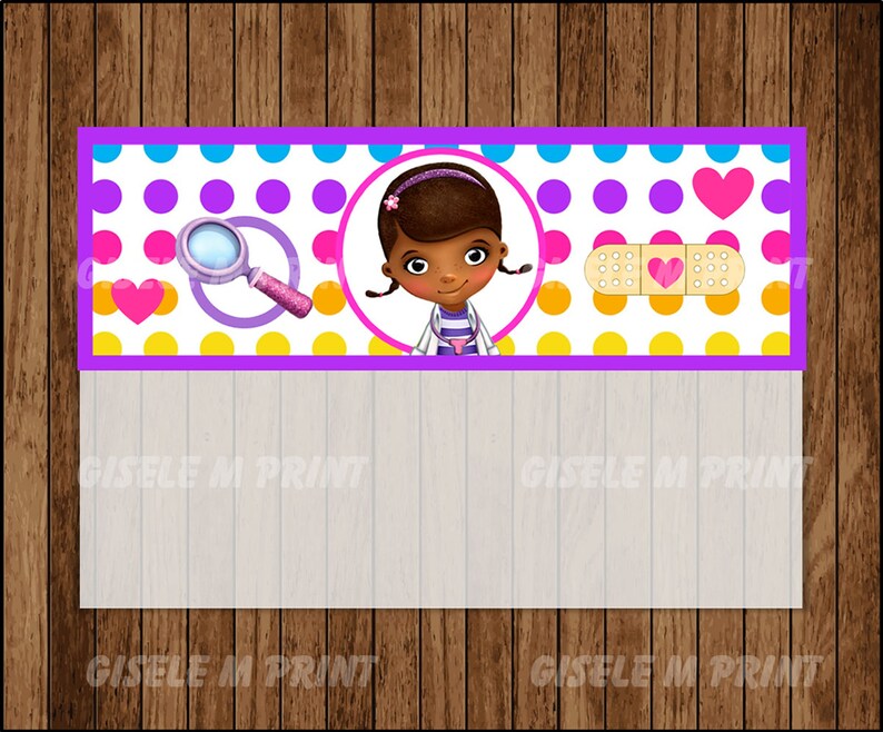 Doc McStuffins Bags Printable Doc McStuffins Bags toppers Etsy