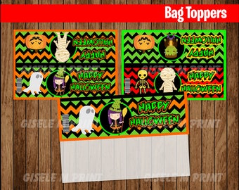 Halloween Taschen, Halloween Party druckbare Taschen, Halloween Party Leckerli Beutel zum sofortigen Download