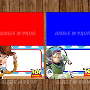 Toy Story 4 Food Labels, Printable Toy Story food tent cards, Toy Story party food cards instant download image 2