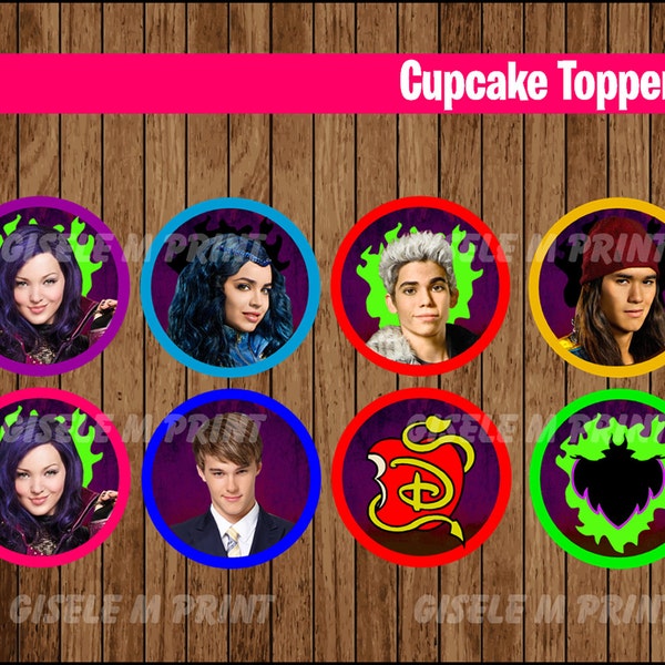 Descendants Printable Labels - Etsy