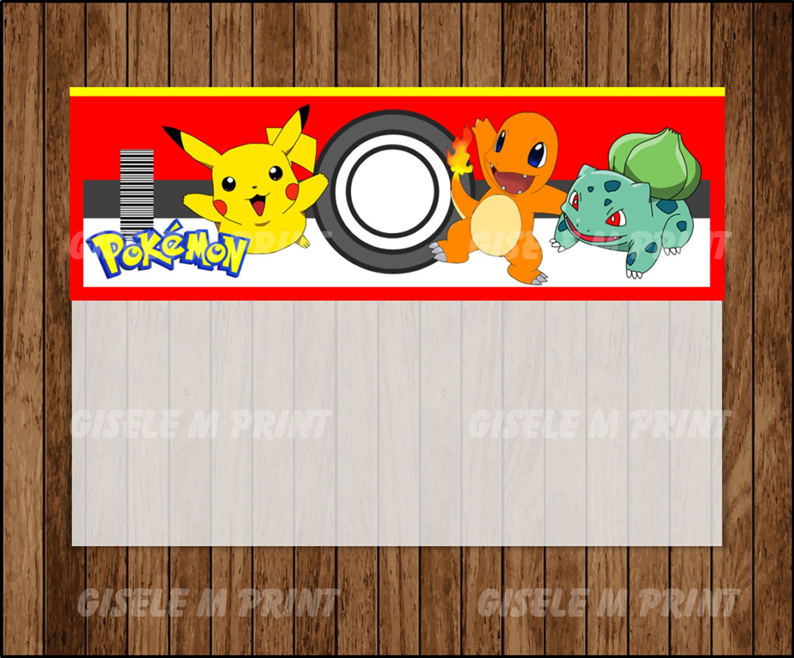 Pokemon Bags Printable Pokemon Bag toppers Pokemon party Etsy