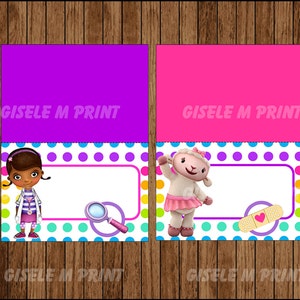 Doc Mcstuffins Food Labels, Printable Doc Mcstuffins Food Tent Cards ...