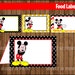 Mickey Mouse Food Labels, Printable Mickey Mouse Food Tent Cards ...