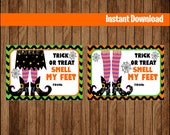 Halloween Tags - Thank You Tags - Halloween Favor Tags - Halloween Gift Tags - Halloween Labels - Halloween Treat Tags