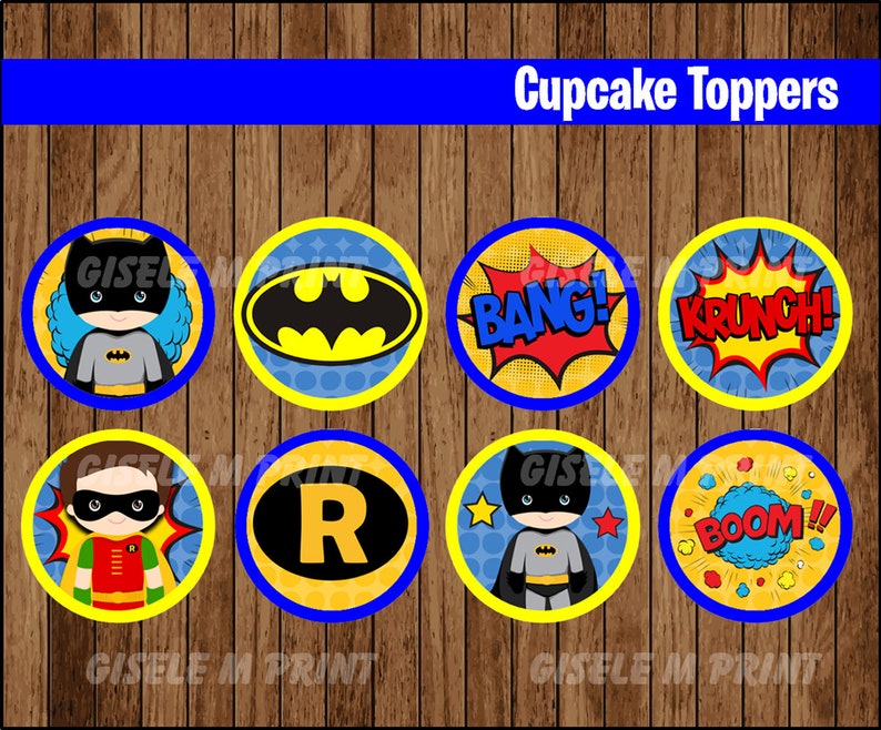 Batman cupcakes toppers, Printable Superhero toppers, Batman Little one occasion toppers instantaneous down load photograph regarding Batman Cupcake Toppers Printable known as Batman cupcakes toppers, Printable Superhero toppers, Batman Boy or girl occasion toppers prompt down load