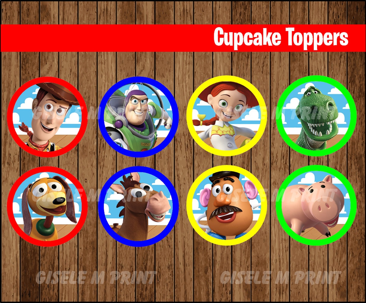 Free Toy Story Cupcake Toppers Printable