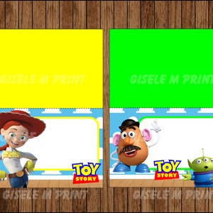 Toy Story 4 Food Labels, Printable Toy Story food tent cards, Toy Story party food cards instant download image 5