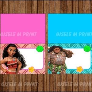 Moana Food Labels, Printable Moana Food Tent Cards, Moana Party Food ...