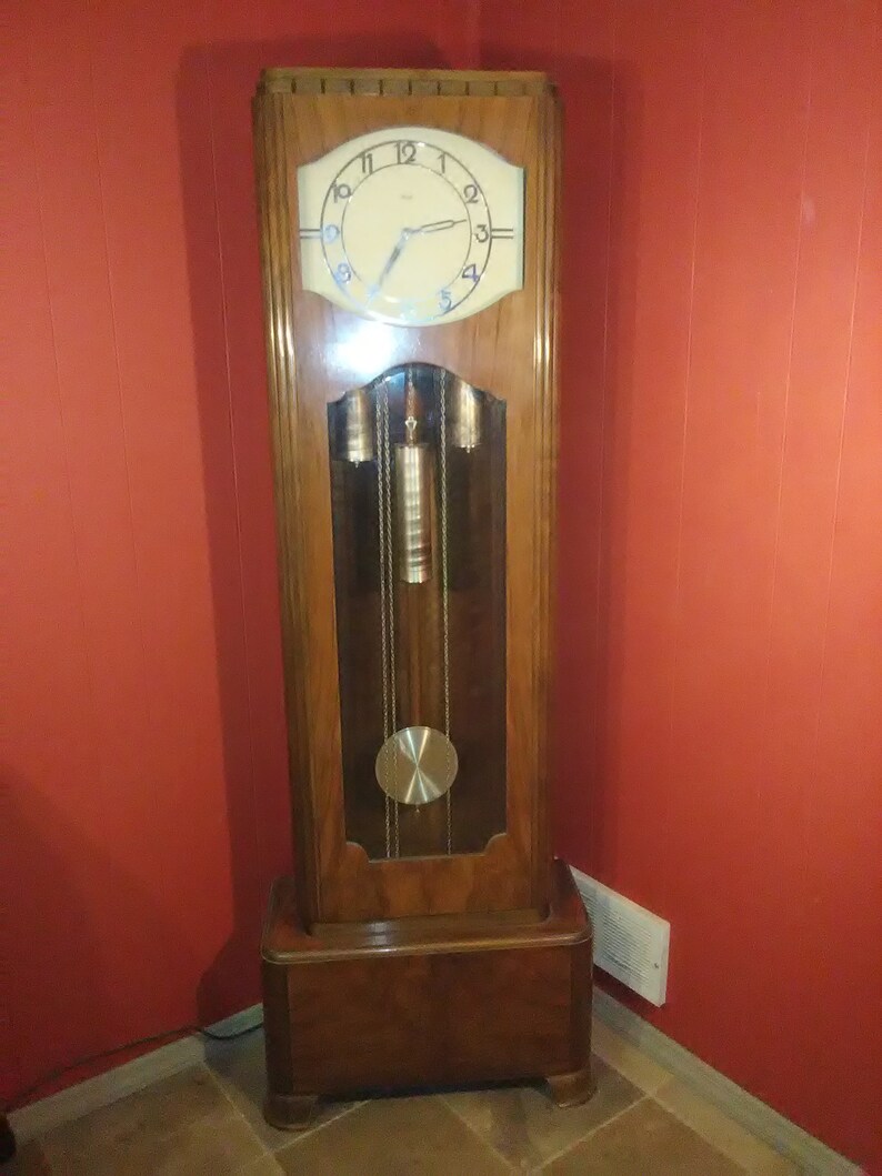 1930s Kienzle squarehead Grandfather Clock Etsy