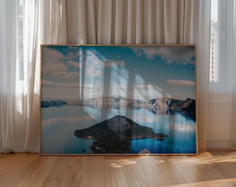 Crater Lake National Park Poster: Oregon Landskapsfotografi Konsttryck