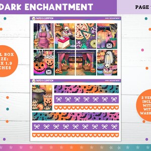 Printable Planner Stickers Dark Enchantment Weekly Sticker Kit Erin ...