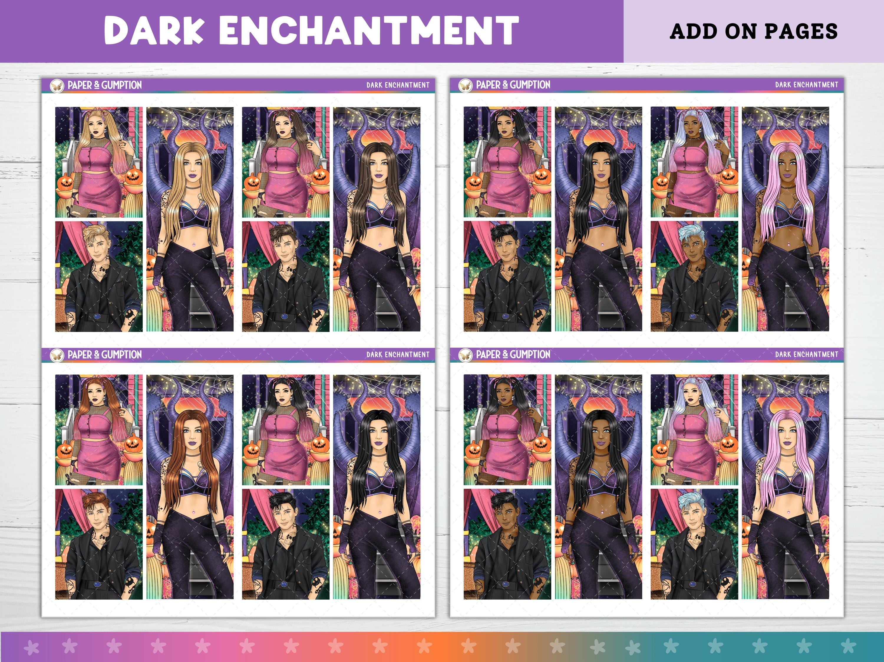 Printable Planner Stickers Dark Enchantment Weekly Sticker Kit Erin ...