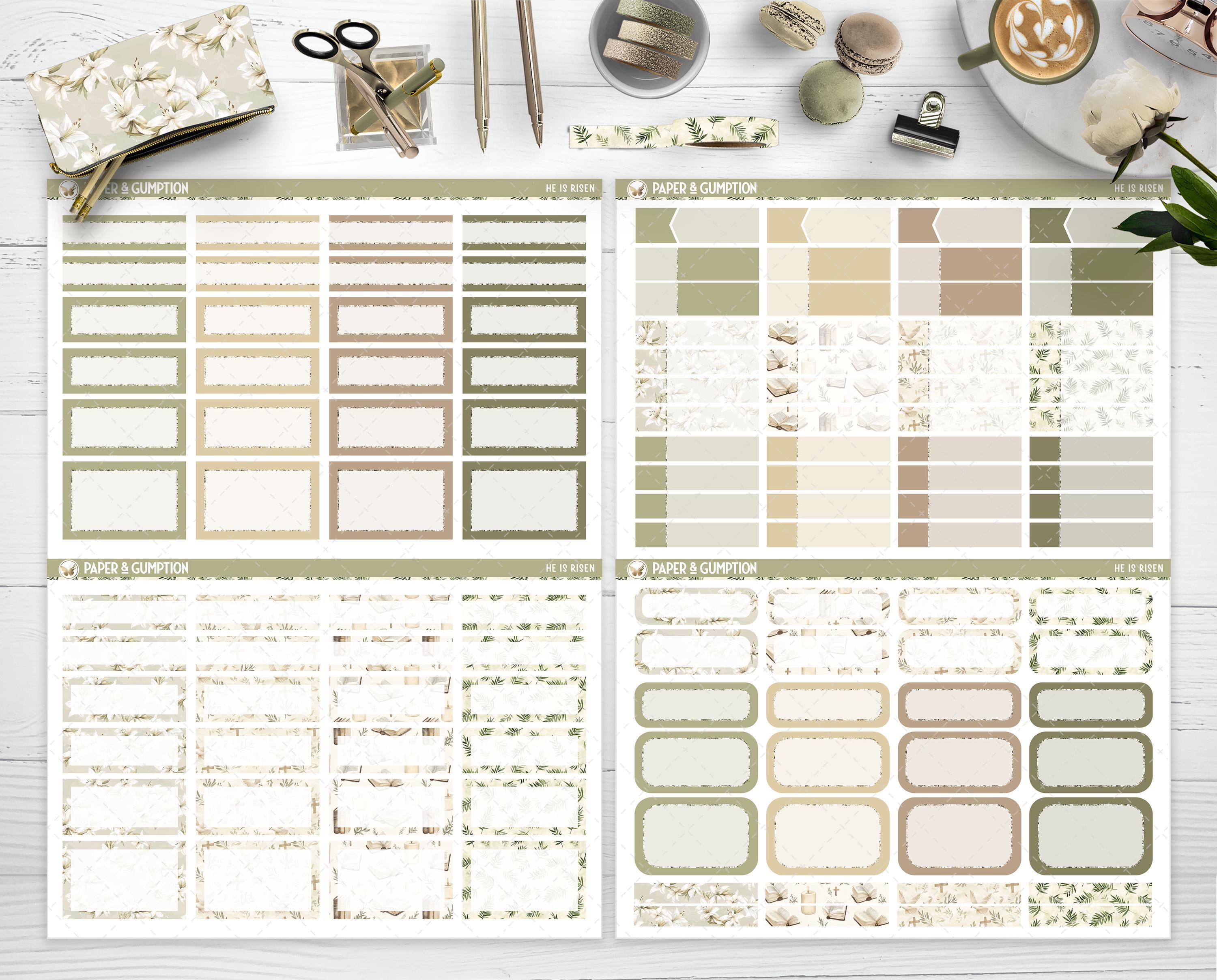 Printable Planner Stickers Weekly Sticker Kit Classic Happy Planner He ...