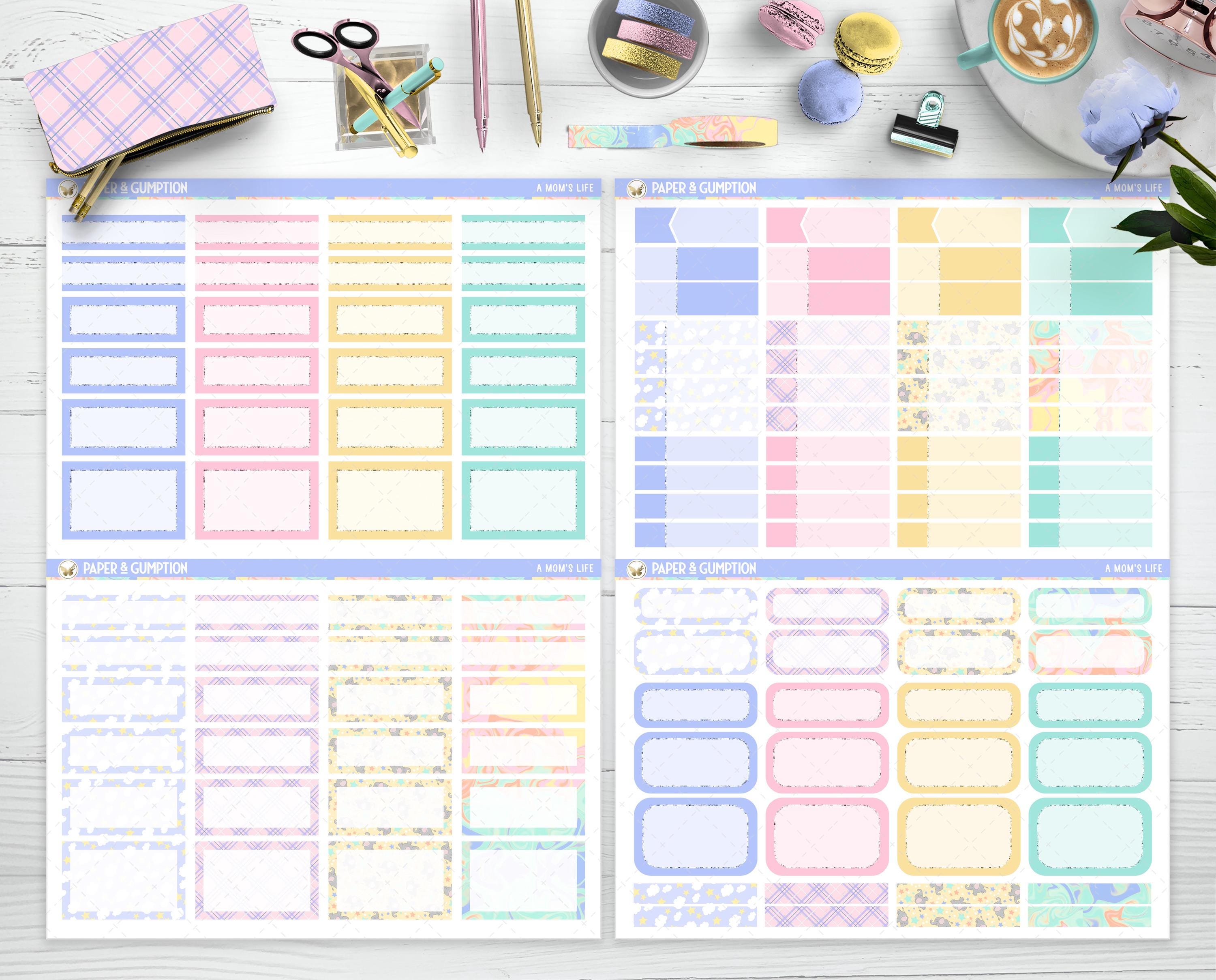 Printable Planner Stickers Weekly Sticker Kit Classic Happy Planner Mom ...