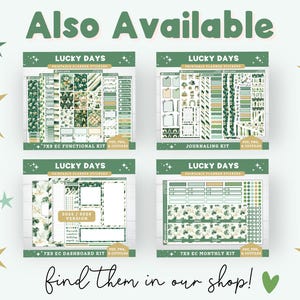 St Patricks Printable Planner Stickers, 2025/2026, Erin Condren 7X9 ...