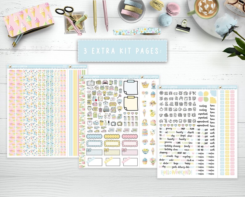 Printable Planner Stickers Erin Condren 7x9 Ec Vertical Weekly Sticker ...