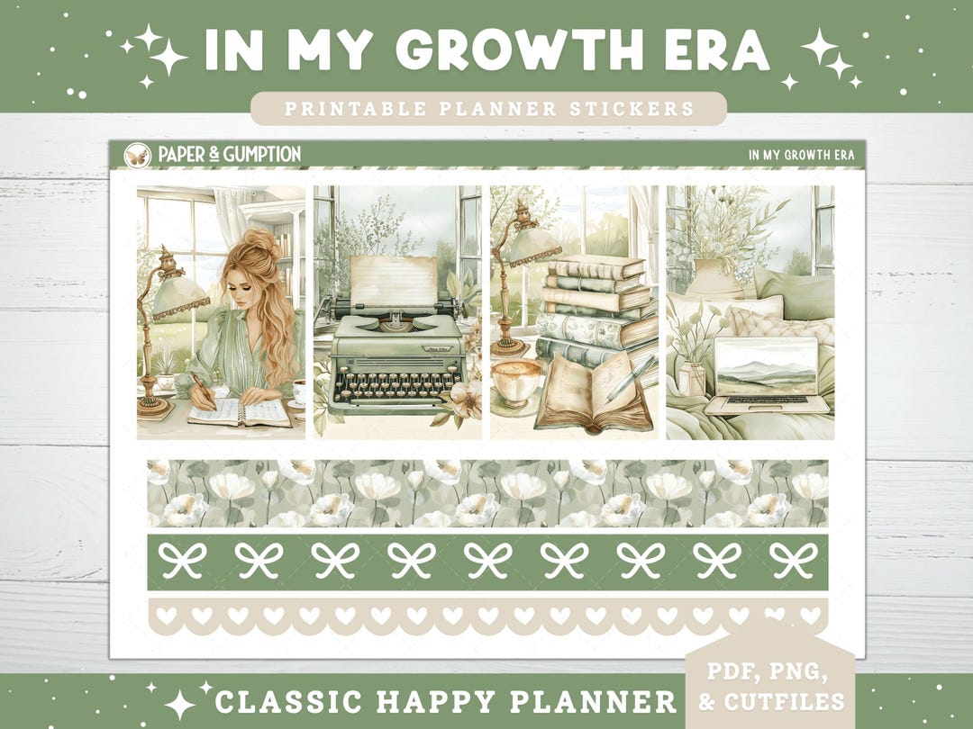 Printable Planner Stickers Classic Vertical Happy Planner Weekly Kit in ...