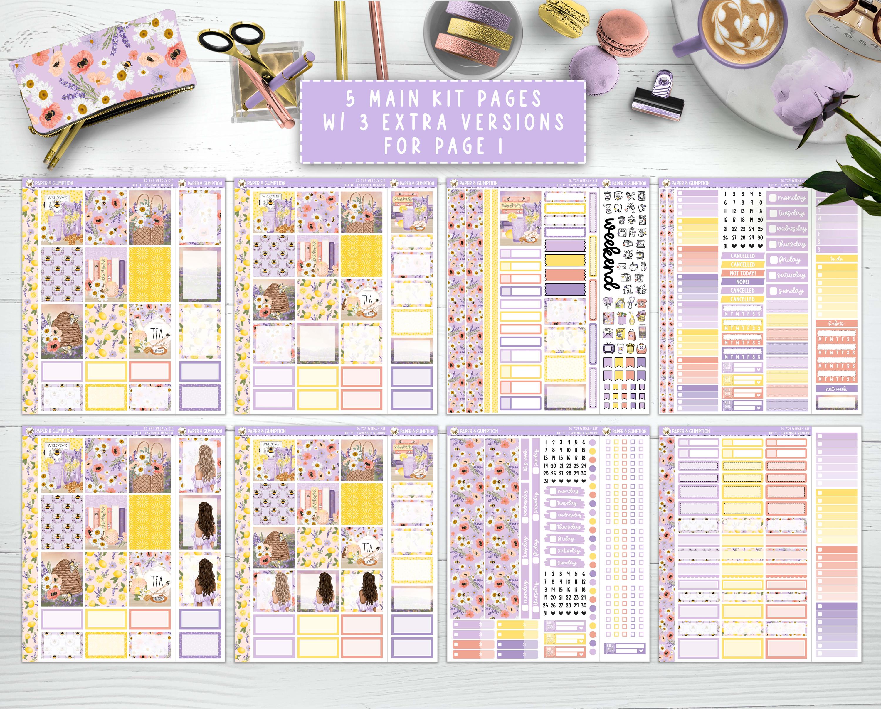 Printable Planner Stickers Erin Condren 7x9 Ec Vertical Weekly Sticker ...