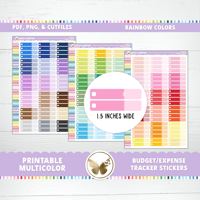 January Kit Sticker Printable Budget Stickers - Etsy