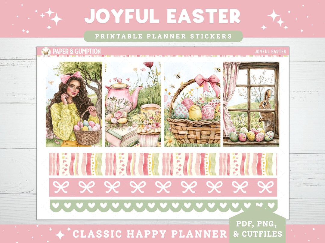 Printable Planner Stickers Weekly Sticker Kit Classic Happy Planner ...