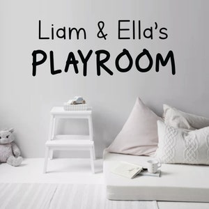 Playroom Wall Decal, Personalized Playroom Decal, Kids Name Decal, Children Wall Decal, Kids Name, Custom Wall Decal, Bedroom Decor