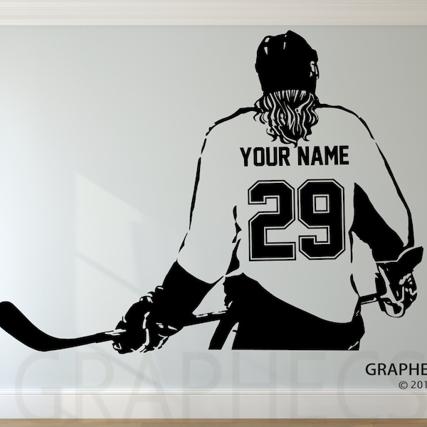 Hockey Wall Decal Etsy