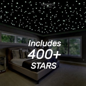 FREE SAME DAY Shipping Glow in the Dark Ceiling Stars, 10 Hour Glow,  Romantic Bedroom Decor, Romantic Gift, Anniversary Gift, Adults or Kids 