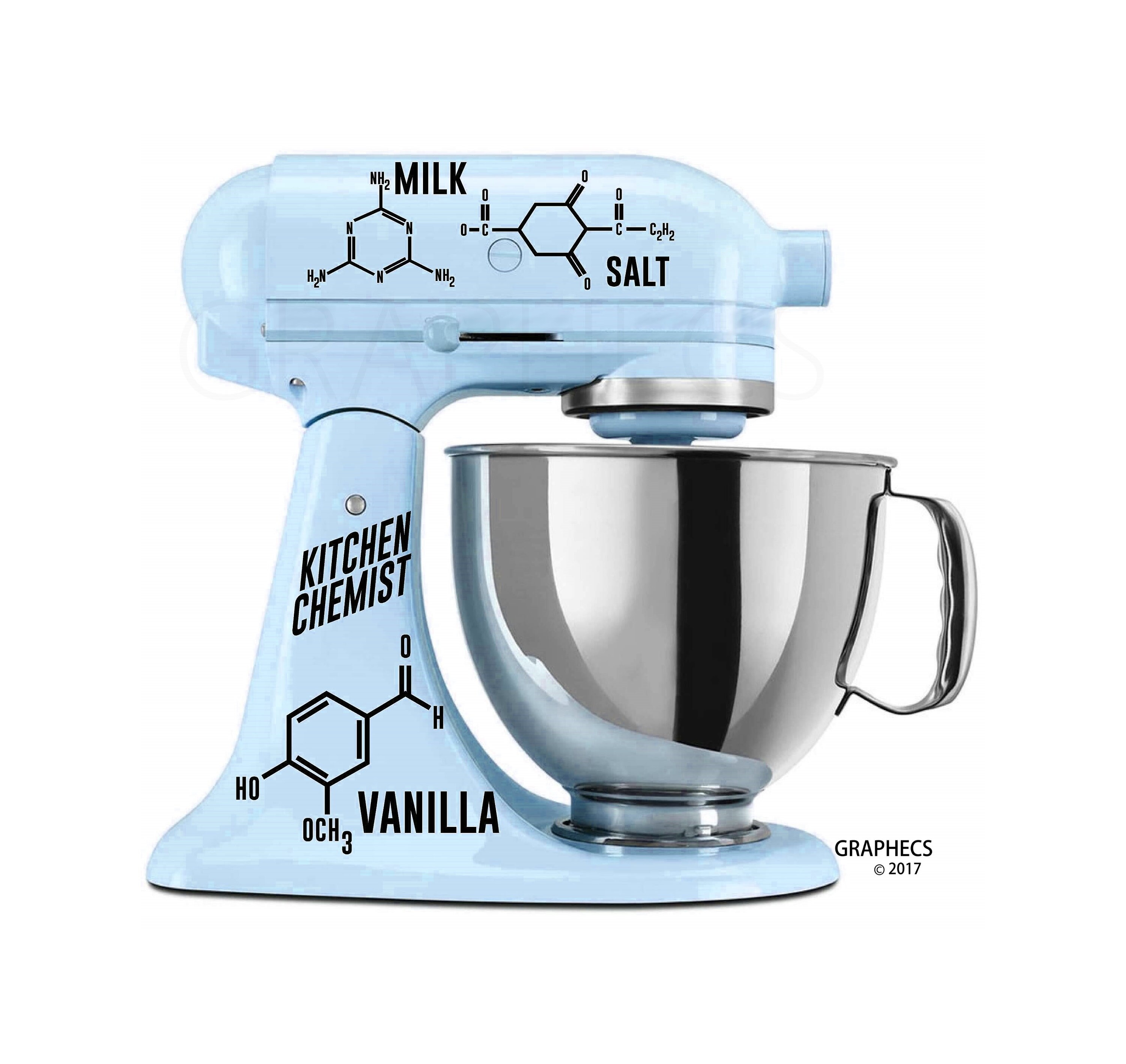 kitchenaid stand mixer vinyl decals