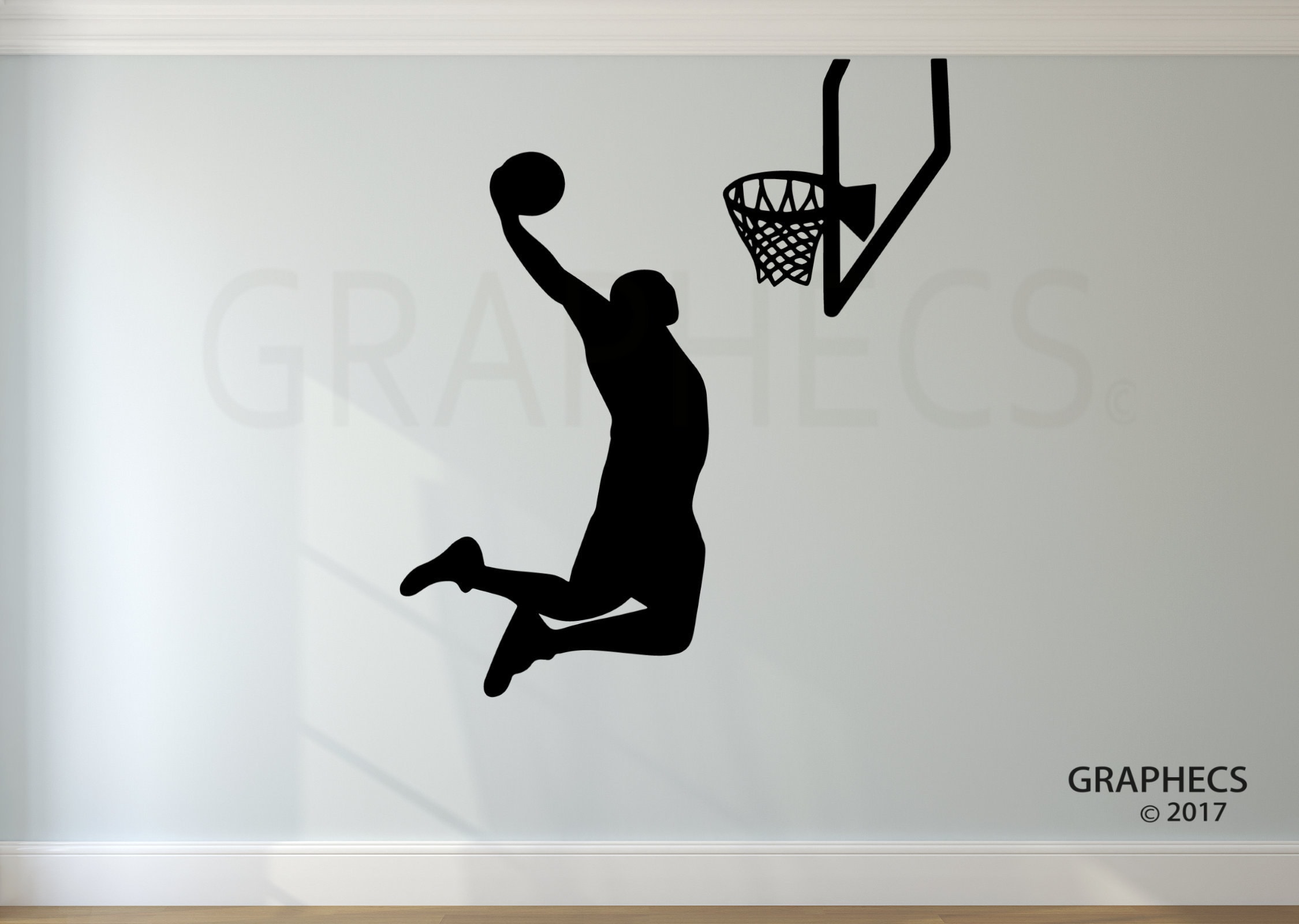 Basketball Player Wall Decal Vinyl Decal Sticker Basketball Etsy Canada