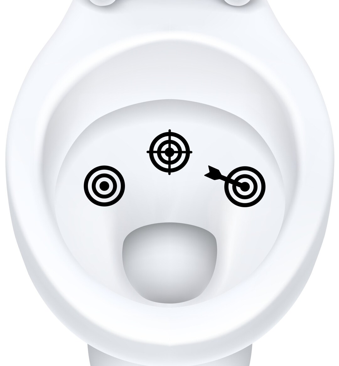Toilet Targets Aim Bullseye Potty Training Practice 3 Piece Collection