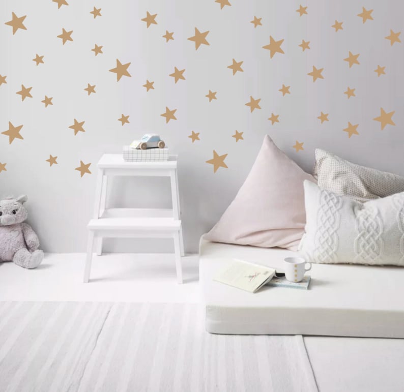 Star Wall Decals Peel and Stick Application Star Wall Etsy