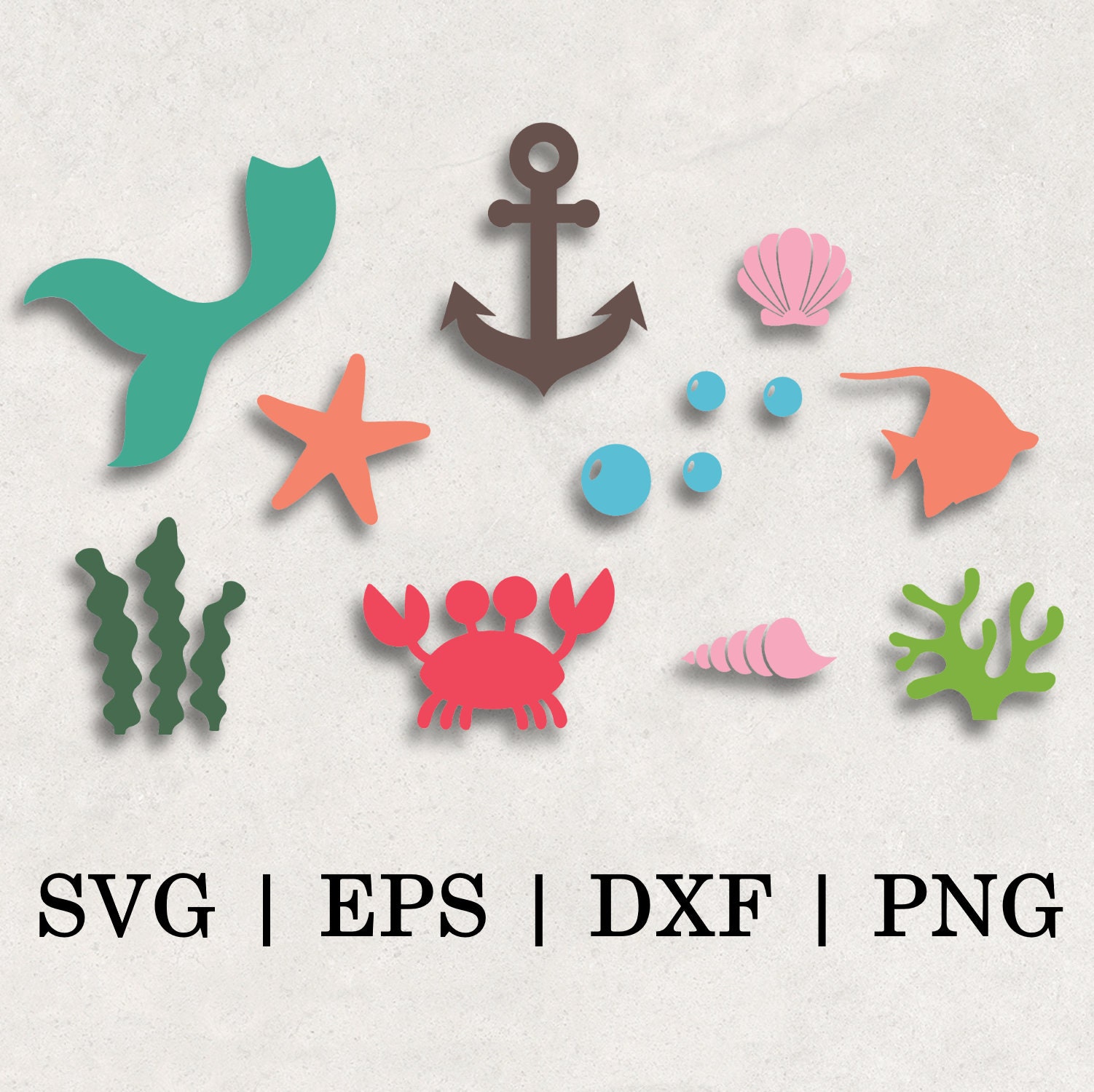 Download Beach Bundle 10 Pieces SVG PNG EPS Dxf Jpg for Cricut | Etsy