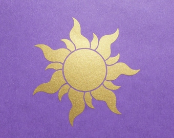 Royal Sun Set de 7 Insignia Star Wall Calcomanías Etiquetas decoración de la habitación de la niña