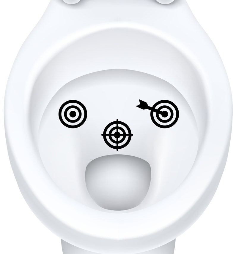 Toilet Targets Aim Bullseye Potty Training Practice 3 Piece Etsy