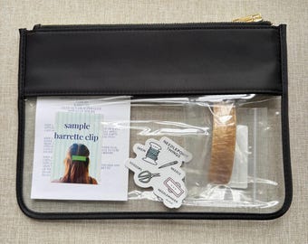 Kit de barrettes pour broderie auto-finissante uniquement en fournitures !