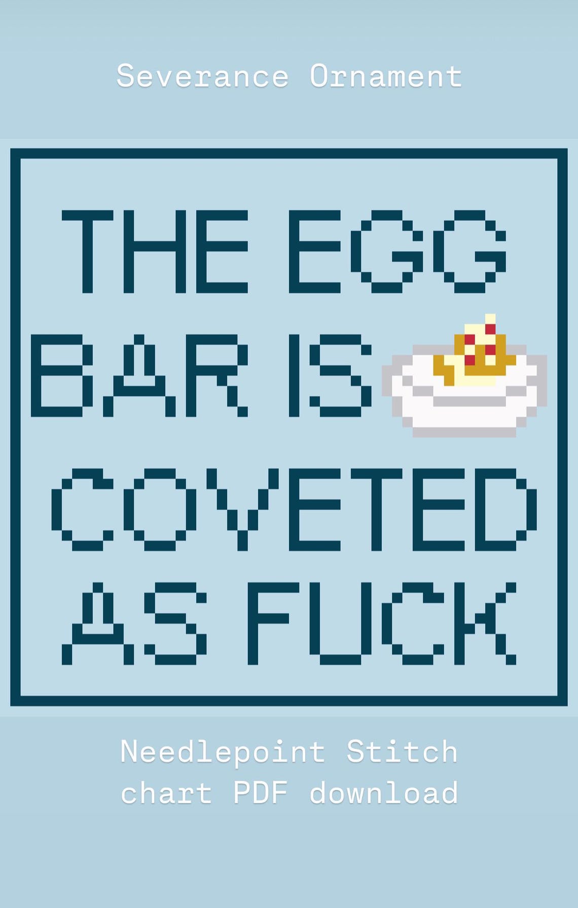 Severance Digital Download Severance Egg Bar Needlepoint Chart Etsy