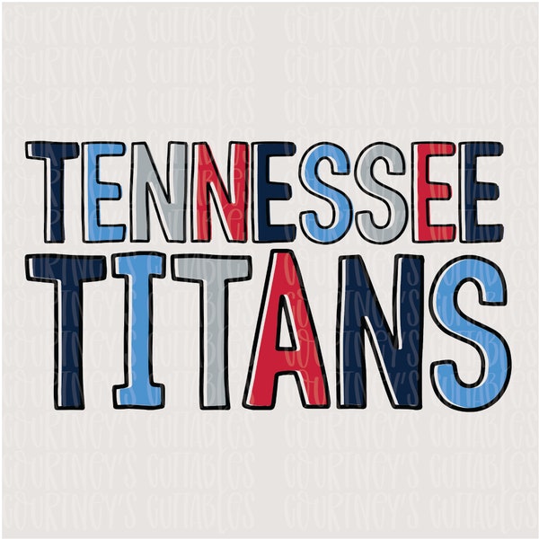 Titans Sublimation Design | Tennessee PNG File | TN State Cricut and Silhouette Designs | Digital Download!