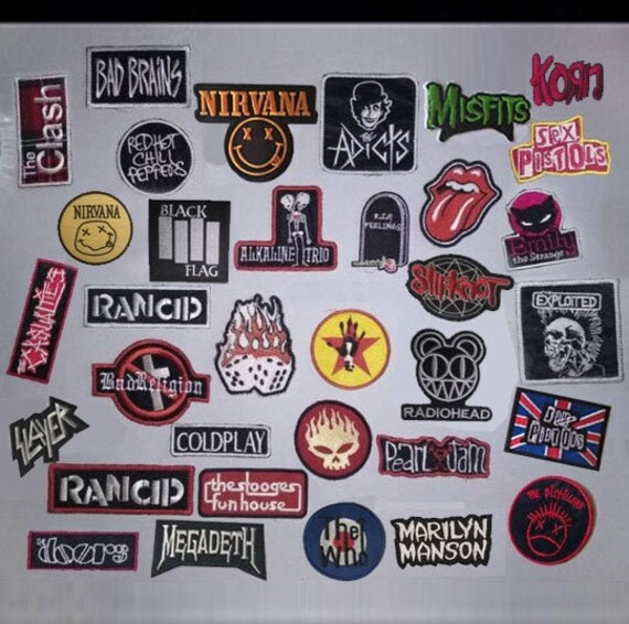 Parches punk rock para ropa. Parches musicales misfits the | Etsy México