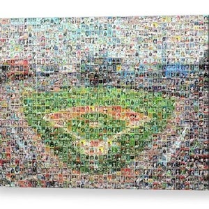 Impression d'art mural mosaïque des White Sox de Chicago avec taux garanti, champ de plus de 220 images de cartes de joueur ! Cadeau pour la fête des pères et décoration de cave/bureau !