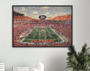 Kansas City Chiefs Mosaic Art of Arrowhead Stadium of 280+