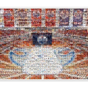 Edmonton Oilers Mosaik Kunstdruck der Rogers Place Arena aus Spielerkarten-Designs! Vatertagsgeschenk und Büro/Mannhöhlen-Dekor!