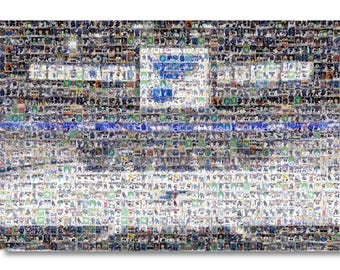 St. Louis Mosaic Art Print from Trading Card Images