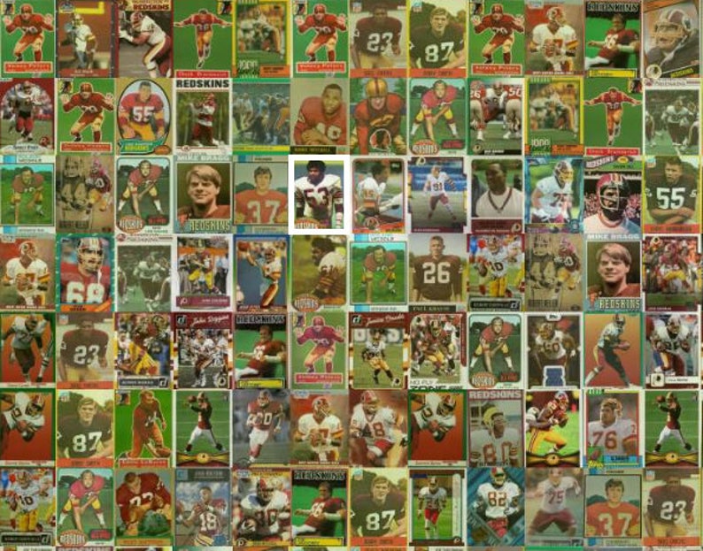 Washington Commanders Mosaic Wall Art Print of FedEx Field made of hundreds of player card images. Great Christmas Gift for Fans image 3