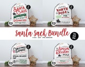 Instant SVG DXF SVG Christmas Santa Sack svg Bundle, christmas decor svg, santa sack svg, vintage christmas svg, farmhouse christmas, bundle