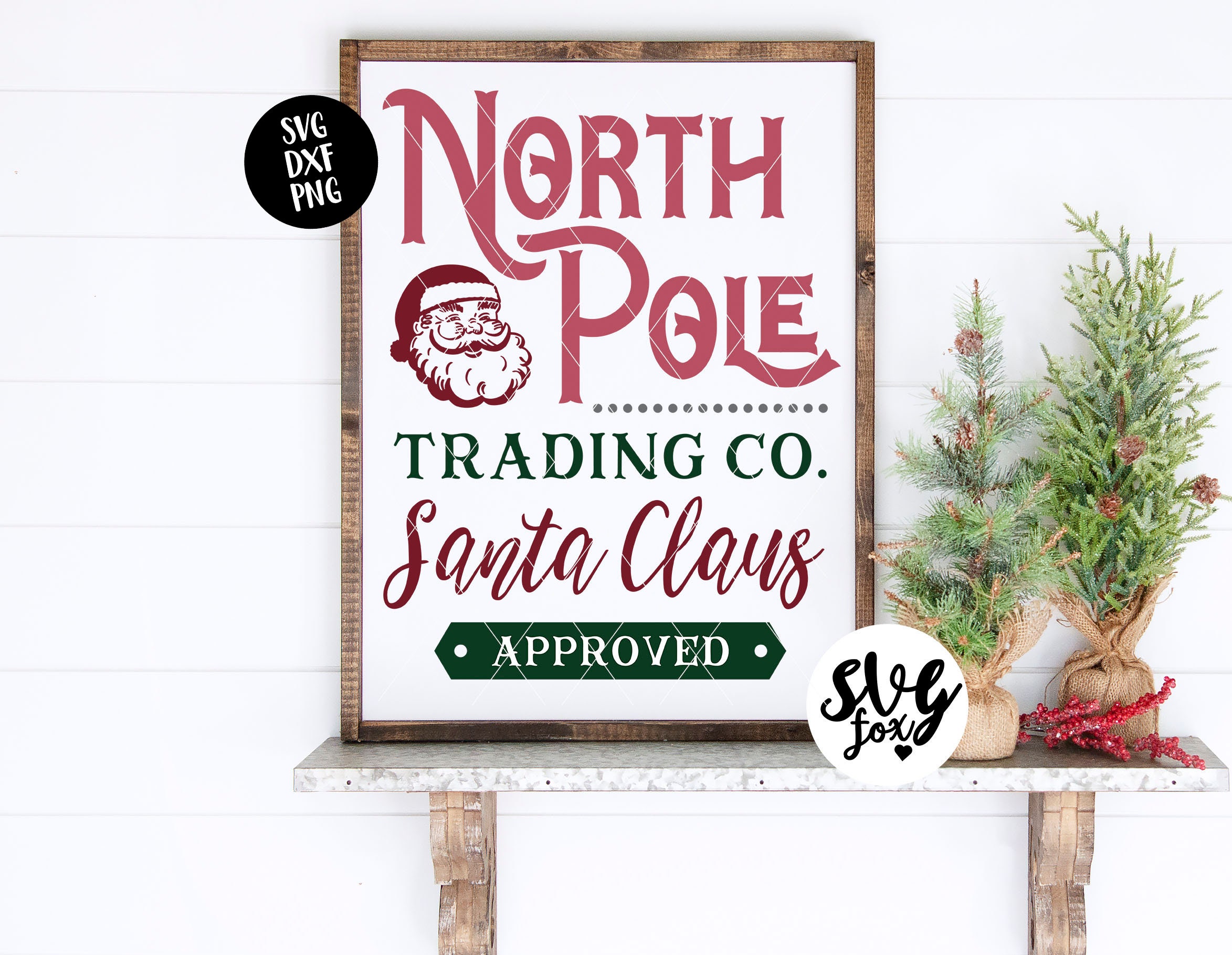 INSTANT SVG/DXF North Pole Trading Co sign svg christmas sign Etsy