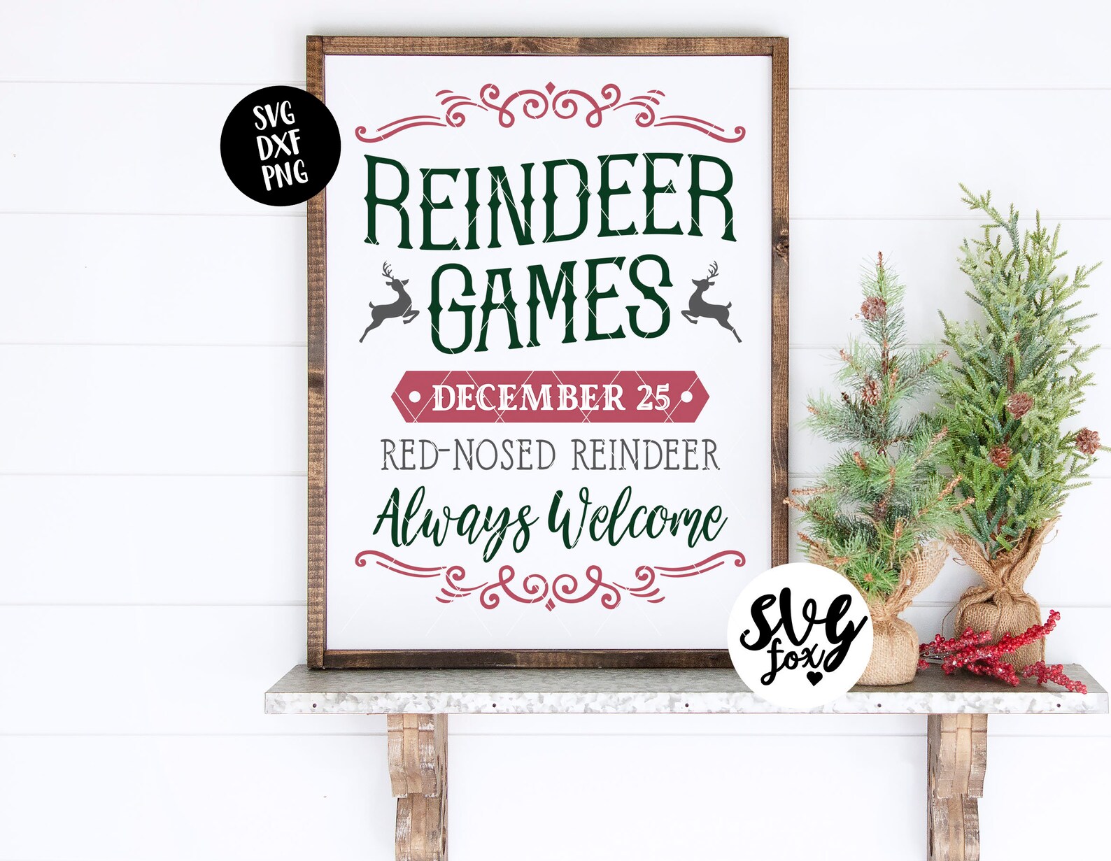 INSTANT SVG/DXF Reindeer Games Sign Svg Christmas Sign Svg - Etsy Australia