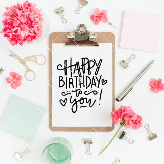 Download Instant SVG/DXF/SVG Happy Birthday to You svg cut file ...