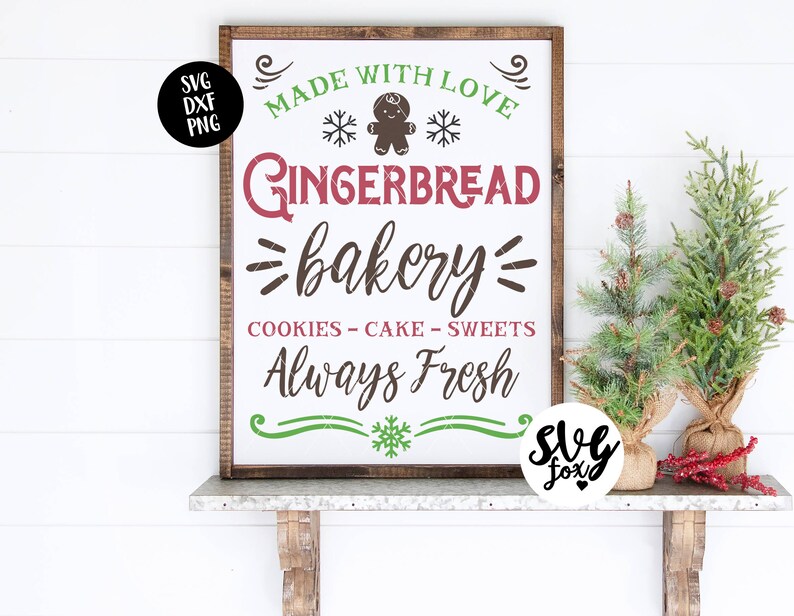 Download Vinyl Christmas Svg Kitchen Christmas Decor Christmas Sign Svg Vintage Christmas Instant Svgdxf Gingerbread Bakery Sign Svg Farmhouse Drawing Illustration Digital Vermontorganics Com
